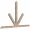 Ekena Millwork Saratoga Smooth Timber Gable Bracket, Douglas Fir, 84"W x 53"H x 3 1/2"D x 3 1/2"F, 15/12 Pitch GBW084X53X0404SAR00SDF - alternate 3